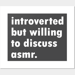 Introverted ASMR Posters and Art